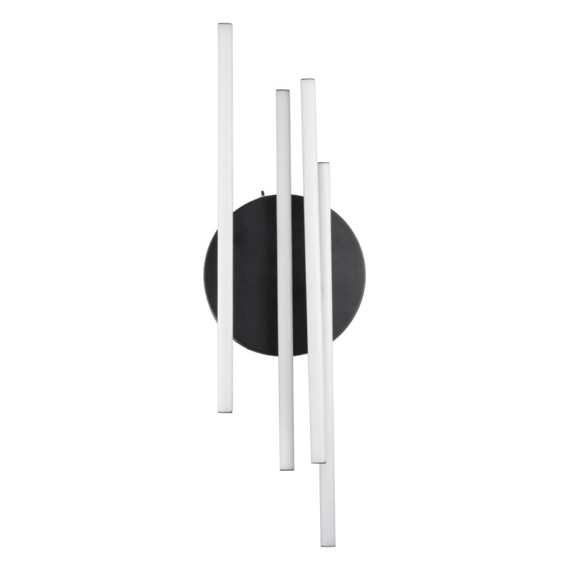 GLOBOSTAR® DRACO 61095 Μοντέρνο Φωτιστικό Οροφής LED 60W 7380lm 120° AC 220-240V IP20 Ρυθμιζόμενο Λευκό CCT με Χειριστήριο από 2700K έως 6000K Dimmable - Lumileds SMD Chip - Μαύρο Ματ - Μ60 x Π60 x Υ11cm - 3 Χρόνια Εγγύηση