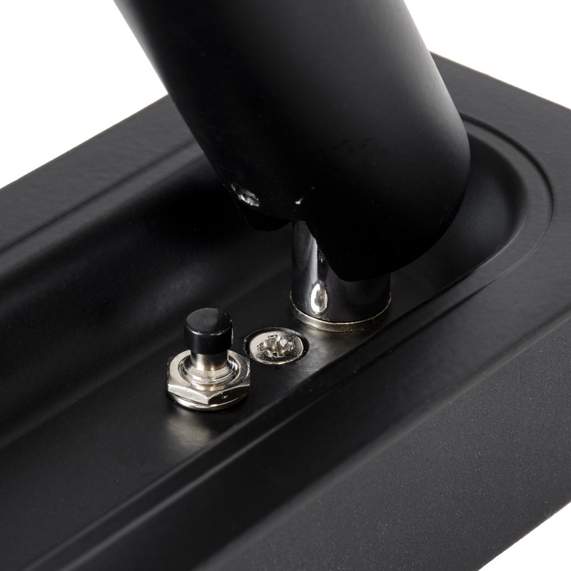 GloboStar® MANHATTAN 61097 Μοντέρνο Χωνευτό Φωτιστικό Τοίχου - Απλίκα Ξενοδοχείου Bed Side LED 3W 405lm 36° AC 220-240V - Reading Light - Μ7 x Π7 x Υ17cm - Φυσικό Λευκό 4500K - Μαύρο