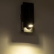GloboStar® MANHATTAN 61097 Μοντέρνο Χωνευτό Φωτιστικό Τοίχου - Απλίκα Ξενοδοχείου Bed Side LED 3W 405lm 36° AC 220-240V - Reading Light - Μ7 x Π7 x Υ17cm - Φυσικό Λευκό 4500K - Μαύρο