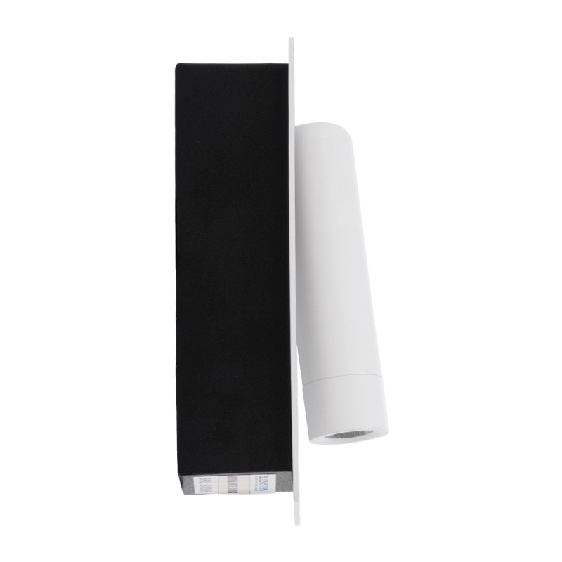 GloboStar® MANHATTAN 61098 Μοντέρνο Χωνευτό Φωτιστικό Τοίχου - Απλίκα Ξενοδοχείου Bed Side LED 3W 405lm 36° AC 220-240V - Reading Light - Μ7 x Π7 x Υ17cm - Φυσικό Λευκό 4500K - Λευκό