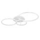 GloboStar® NEMESIS 61109 Φωτιστικό Οροφής Δαχτυλίδι-Κύκλος LED CCT 98W 11858lm 360° AC 220-240V - Εναλλαγή Φωτισμού μέσω Τηλεχειριστηρίου All In One Ψυχρό 6000k+Φυσικό 4500k+Θερμό 2700k Dimmable Φ25+35+45cm+BackLight - Λευκό - 3 Years Warranty