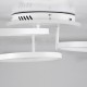GloboStar® NEMESIS 61109 Φωτιστικό Οροφής Δαχτυλίδι-Κύκλος LED CCT 98W 11858lm 360° AC 220-240V - Εναλλαγή Φωτισμού μέσω Τηλεχειριστηρίου All In One Ψυχρό 6000k+Φυσικό 4500k+Θερμό 2700k Dimmable Φ25+35+45cm+BackLight - Λευκό - 3 Years Warranty
