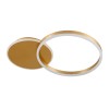 GloboStar® VENOM 61119 Φωτιστικό Οροφής Δαχτυλίδι-Κύκλος LED CCT 45W 5445lm 360° AC 220-240V - Εναλλαγή Φωτισμού μέσω Τηλεχειριστηρίου All In One Ψυχρό 6000k+Φυσικό 4500k+Θερμό 2700k Dimmable Φ40cm+BackLight - Χρυσό Βούρτσας - 3 Years Warranty