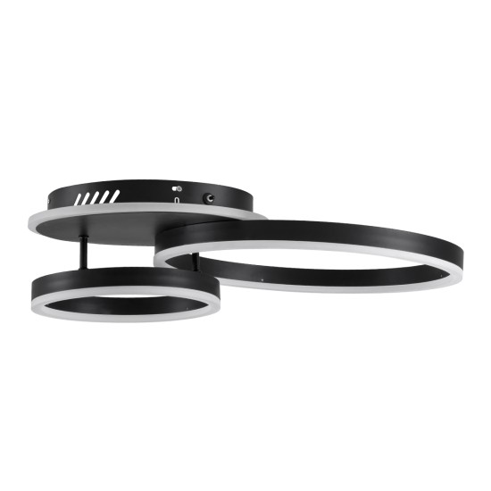 GloboStar® VENOM 61120 Φωτιστικό Οροφής Δαχτυλίδι-Κύκλος LED CCT 67W 8107lm 360° AC 220-240V - Εναλλαγή Φωτισμού μέσω Τηλεχειριστηρίου All In One Ψυχρό 6000k+Φυσικό 4500k+Θερμό 2700k Dimmable Φ25+40cm+BackLight - Μαύρο - 3 Years Warranty GloboStar® VENOM 61120 Φωτιστικό Οροφής Δαχτυλίδι-Κύκλος LED CCT 67W 8107lm 360° AC 220-240V - Εναλλαγή Φωτισμού μέσω Τηλεχειριστηρίου All In One Ψυχρό 6000k+Φυσικό 4500k+Θερμό 2700k Dimmable Φ25+40cm+BackLight - Μαύρο - 3 Years Warranty