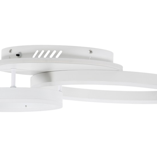 GloboStar® VENOM 61121 Φωτιστικό Οροφής Δαχτυλίδι-Κύκλος LED CCT 67W 8107lm 360° AC 220-240V - Εναλλαγή Φωτισμού μέσω Τηλεχειριστηρίου All In One Ψυχρό 6000k+Φυσικό 4500k+Θερμό 2700k Dimmable Φ25+40cm+BackLight - Λευκό - 3 Years Warranty GloboStar® VENOM 61121 Φωτιστικό Οροφής Δαχτυλίδι-Κύκλος LED CCT 67W 8107lm 360° AC 220-240V - Εναλλαγή Φωτισμού μέσω Τηλεχειριστηρίου All In One Ψυχρό 6000k+Φυσικό 4500k+Θερμό 2700k Dimmable Φ25+40cm+BackLight - Λευκό - 3 Years Warranty