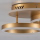 GloboStar® VENOM 61122 Φωτιστικό Οροφής Δαχτυλίδι-Κύκλος LED CCT 67W 8107lm 360° AC 220-240V - Εναλλαγή Φωτισμού μέσω Τηλεχειριστηρίου All In One Ψυχρό 6000k+Φυσικό 4500k+Θερμό 2700k Dimmable Φ25+40cm+BackLight - Χρυσό Βούρτσας - 3 Years Warranty GloboStar® VENOM 61122 Φωτιστικό Οροφής Δαχτυλίδι-Κύκλος LED CCT 67W 8107lm 360° AC 220-240V - Εναλλαγή Φωτισμού μέσω Τηλεχειριστηρίου All In One Ψυχρό 6000k+Φυσικό 4500k+Θερμό 2700k Dimmable Φ25+40cm+BackLight - Χρυσό Βούρτσας - 3 Years Warranty