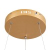 GloboStar® NEMESIS 61157 Κρεμαστό Φωτιστικό Δαχτυλίδι-Κύκλος LED CCT 30W 3513lm 360° AC 220-240V - Εναλλαγή Φωτισμού μέσω Τηλεχειριστηρίου All In One Ψυχρό 6000k+Φυσικό 4500k+Θερμό 2700k Dimmable Φ40cm - Χρυσό Βούρτσας - 3 Years Warranty