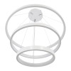 GloboStar® NEMESIS TRIO 61171-DECO Κρεμαστό Φωτιστικό Δαχτυλίδι-Κύκλος LED CCT 120W 14723lm 360° AC 220-240V - Εναλλαγή Φωτισμού μέσω Τηλεχειριστηρίου All In One Ψυχρό 6000k+Φυσικό 4500k+Θερμό 2700k Dimmable Φ40+60+80cm - Λευκό - 3 Years Warranty