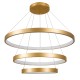 GLOBOSTAR® NEMESIS TRIO 61172-DECO Μοντέρνο Κρεμαστό Φωτιστικό Οροφής LED 120W 14723lm 360° AC 220-240V IP20 Ρυθμιζόμενο Λευκό CCT με Χειριστήριο από 2700K έως 6000K Dimmable - Lumileds SMD Chip - Χρυσό Βούρτσας - Μ40 x Π60 x Υ80cm - 3 Χρόνια Εγγύηση GloboStar® NEMESIS TRIO 61172-DECO Κρεμαστό Φωτιστικό Δαχτυλίδι-Κύκλος LED CCT 120W 14723lm 360° AC 220-240V - Εναλλαγή Φωτισμού μέσω Τηλεχειριστηρίου All In One Ψυχρό 6000k+Φυσικό 4500k+Θερμό 2700k Dimmable Φ40+60+80cm - Χρυσό Βούρτσας - 3 Years Warranty