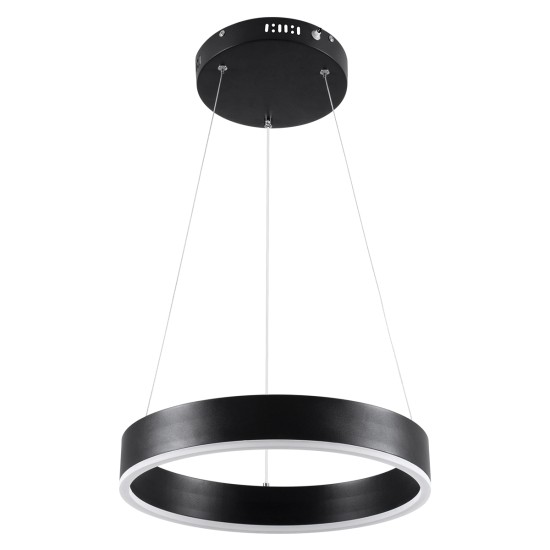 GloboStar® VENOM 61173 Κρεμαστό Φωτιστικό Δαχτυλίδι-Κύκλος LED CCT 30W 3513lm 120° AC 220-240V - Εναλλαγή Φωτισμού μέσω Τηλεχειριστηρίου All In One Ψυχρό 6000K+Φυσικό 4500K+Θερμό 2700K Dimmable Φ40cm - Μαύρο - 3 Years Warranty GloboStar® VENOM 61173 Κρεμαστό Φωτιστικό Δαχτυλίδι-Κύκλος LED CCT 30W 3513lm 120° AC 220-240V - Εναλλαγή Φωτισμού μέσω Τηλεχειριστηρίου All In One Ψυχρό 6000K+Φυσικό 4500K+Θερμό 2700K Dimmable Φ40cm - Μαύρο - 3 Years Warranty
