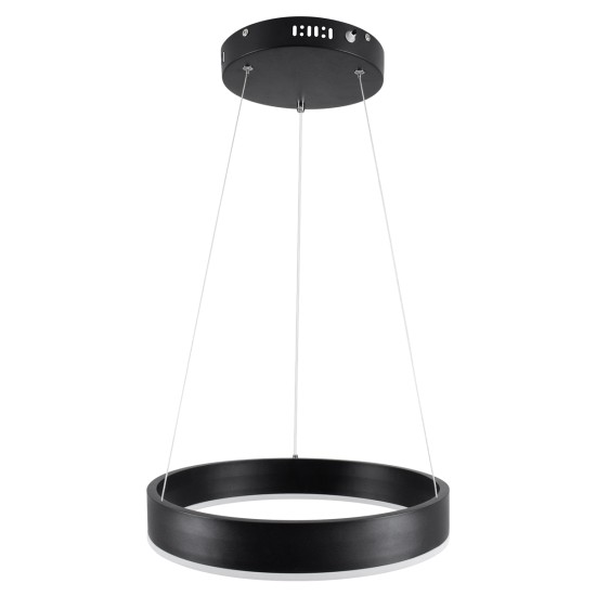 GloboStar® VENOM 61173 Κρεμαστό Φωτιστικό Δαχτυλίδι-Κύκλος LED CCT 30W 3513lm 120° AC 220-240V - Εναλλαγή Φωτισμού μέσω Τηλεχειριστηρίου All In One Ψυχρό 6000K+Φυσικό 4500K+Θερμό 2700K Dimmable Φ40cm - Μαύρο - 3 Years Warranty GloboStar® VENOM 61173 Κρεμαστό Φωτιστικό Δαχτυλίδι-Κύκλος LED CCT 30W 3513lm 120° AC 220-240V - Εναλλαγή Φωτισμού μέσω Τηλεχειριστηρίου All In One Ψυχρό 6000K+Φυσικό 4500K+Θερμό 2700K Dimmable Φ40cm - Μαύρο - 3 Years Warranty