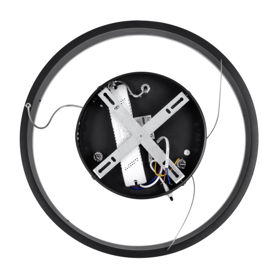 GloboStar® VENOM 61173 Κρεμαστό Φωτιστικό Δαχτυλίδι-Κύκλος LED CCT 30W 3513lm 120° AC 220-240V - Εναλλαγή Φωτισμού μέσω Τηλεχειριστηρίου All In One Ψυχρό 6000K+Φυσικό 4500K+Θερμό 2700K Dimmable Φ40cm - Μαύρο - 3 Years Warranty GloboStar® VENOM 61173 Κρεμαστό Φωτιστικό Δαχτυλίδι-Κύκλος LED CCT 30W 3513lm 120° AC 220-240V - Εναλλαγή Φωτισμού μέσω Τηλεχειριστηρίου All In One Ψυχρό 6000K+Φυσικό 4500K+Θερμό 2700K Dimmable Φ40cm - Μαύρο - 3 Years Warranty