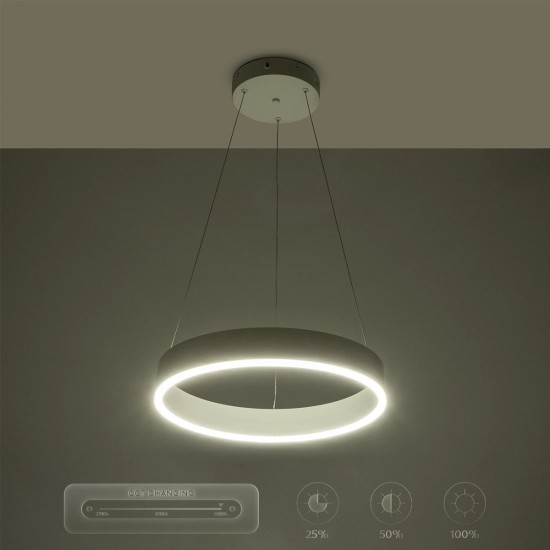 GLOBOSTAR® VENOM 61174 Μοντέρνο Κρεμαστό Φωτιστικό Οροφής LED 30W 3513lm 120° AC 220-240V IP20 Ρυθμιζόμενο Λευκό CCT με Χειριστήριο από 2700K έως 6000K Dimmable - Lumileds SMD Chip - Λευκό Ματ - Μ40 x Π40 x Υ6.5cm - 3 Χρόνια Εγγύηση GLOBOSTAR® VENOM 61174 Μοντέρνο Κρεμαστό Φωτιστικό Οροφής LED 30W 3513lm 120° AC 220-240V IP20 Ρυθμιζόμενο Λευκό CCT με Χειριστήριο από 2700K έως 6000K Dimmable - Lumileds SMD Chip - Λευκό Ματ - Μ40 x Π40 x Υ6.5cm - 3 Χρόνια Εγγύηση