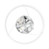 GLOBOSTAR® VENOM 61174 Μοντέρνο Κρεμαστό Φωτιστικό Οροφής LED 30W 3513lm 120° AC 220-240V IP20 Ρυθμιζόμενο Λευκό CCT με Χειριστήριο από 2700K έως 6000K Dimmable - Lumileds SMD Chip - Λευκό Ματ - Μ40 x Π40 x Υ6.5cm - 3 Χρόνια Εγγύηση