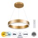 GloboStar® VENOM 61175 Κρεμαστό Φωτιστικό Δαχτυλίδι-Κύκλος LED CCT 30W 3513lm 120° AC 220-240V - Εναλλαγή Φωτισμού μέσω Τηλεχειριστηρίου All In One Ψυχρό 6000K+Φυσικό 4500K+Θερμό 2700K Dimmable Φ40cm - Χρυσό Βούρτσας - 3 Years Warranty GloboStar® VENOM 61175 Κρεμαστό Φωτιστικό Δαχτυλίδι-Κύκλος LED CCT 30W 3513lm 120° AC 220-240V - Εναλλαγή Φωτισμού μέσω Τηλεχειριστηρίου All In One Ψυχρό 6000K+Φυσικό 4500K+Θερμό 2700K Dimmable Φ40cm - Χρυσό Βούρτσας - 3 Years Warranty