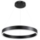 GLOBOSTAR® VENOM 61176 Μοντέρνο Κρεμαστό Φωτιστικό Οροφής LED 45W 5269lm 120° AC 220-240V IP20 Ρυθμιζόμενο Λευκό CCT με Χειριστήριο από 2700K έως 6000K Dimmable - Lumileds SMD Chip - Μαύρο Ματ - Μ60 x Π60 x Υ6.5cm - 3 Χρόνια Εγγύηση GloboStar® VENOM 61176 Κρεμαστό Φωτιστικό Δαχτυλίδι-Κύκλος LED CCT 45W 5269lm 120° AC 220-240V - Εναλλαγή Φωτισμού μέσω Τηλεχειριστηρίου All In One Ψυχρό 6000K+Φυσικό 4500K+Θερμό 2700K Dimmable Φ60cm - Μαύρο - 3 Years Warranty