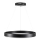 GLOBOSTAR® VENOM 61176 Μοντέρνο Κρεμαστό Φωτιστικό Οροφής LED 45W 5269lm 120° AC 220-240V IP20 Ρυθμιζόμενο Λευκό CCT με Χειριστήριο από 2700K έως 6000K Dimmable - Lumileds SMD Chip - Μαύρο Ματ - Μ60 x Π60 x Υ6.5cm - 3 Χρόνια Εγγύηση GloboStar® VENOM 61176 Κρεμαστό Φωτιστικό Δαχτυλίδι-Κύκλος LED CCT 45W 5269lm 120° AC 220-240V - Εναλλαγή Φωτισμού μέσω Τηλεχειριστηρίου All In One Ψυχρό 6000K+Φυσικό 4500K+Θερμό 2700K Dimmable Φ60cm - Μαύρο - 3 Years Warranty