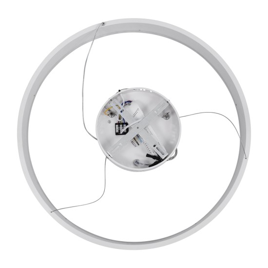 GloboStar® VENOM 61177 Κρεμαστό Φωτιστικό Δαχτυλίδι-Κύκλος LED CCT 45W 5269lm 120° AC 220-240V - Εναλλαγή Φωτισμού μέσω Τηλεχειριστηρίου All In One Ψυχρό 6000K+Φυσικό 4500K+Θερμό 2700K Dimmable Φ60cm - Λευκό - 3 Years Warranty GloboStar® VENOM 61177 Κρεμαστό Φωτιστικό Δαχτυλίδι-Κύκλος LED CCT 45W 5269lm 120° AC 220-240V - Εναλλαγή Φωτισμού μέσω Τηλεχειριστηρίου All In One Ψυχρό 6000K+Φυσικό 4500K+Θερμό 2700K Dimmable Φ60cm - Λευκό - 3 Years Warranty