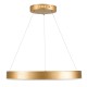 GloboStar® VENOM 61178 Κρεμαστό Φωτιστικό Δαχτυλίδι-Κύκλος LED CCT 45W 5269lm 120° AC 220-240V - Εναλλαγή Φωτισμού μέσω Τηλεχειριστηρίου All In One Ψυχρό 6000K+Φυσικό 4500K+Θερμό 2700K Dimmable Φ60cm - Χρυσό Βούρτσας - 3 Years Warranty GloboStar® VENOM 61178 Κρεμαστό Φωτιστικό Δαχτυλίδι-Κύκλος LED CCT 45W 5269lm 120° AC 220-240V - Εναλλαγή Φωτισμού μέσω Τηλεχειριστηρίου All In One Ψυχρό 6000K+Φυσικό 4500K+Θερμό 2700K Dimmable Φ60cm - Χρυσό Βούρτσας - 3 Years Warranty