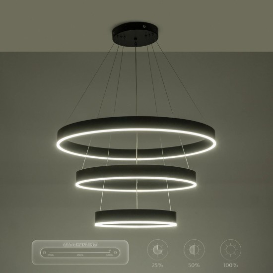 kelvo® VENOM 61188 Μοντέρνο Κρεμαστό Φωτιστικό Οροφής LED 120W 14158lm 120° AC 220-240V IP20 Ρυθμιζόμενο Λευκό CCT με Χειριστήριο από 2700K έως 6000K Dimmable - Lumileds SMD Chip - Μαύρο Ματ - Μ80 x Π80 x Υ60cm - 3 Χρόνια Εγγύηση kelvo® VENOM 61188 Μοντέρνο Κρεμαστό Φωτιστικό Οροφής LED 120W 14158lm 120° AC 220-240V IP20 Ρυθμιζόμενο Λευκό CCT με Χειριστήριο από 2700K έως 6000K Dimmable - Lumileds SMD Chip - Μαύρο Ματ - Μ80 x Π80 x Υ60cm - 3 Χρόνια Εγγύηση