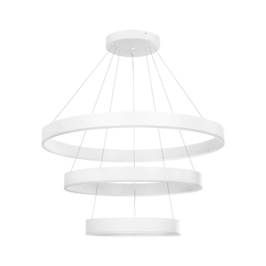 kelvo® VENOM 61189-DECO Μοντέρνο Κρεμαστό Φωτιστικό Οροφής LED 120W 14158lm 120° AC 220-240V IP20 Ρυθμιζόμενο Λευκό CCT με Χειριστήριο από 2700K έως 6000K Dimmable - Lumileds SMD Chip - Λευκό Ματ - Μ80 x Π80 x Υ60cm - 3 Χρόνια Εγγύηση kelvo® VENOM 61189-DECO Μοντέρνο Κρεμαστό Φωτιστικό Οροφής LED 120W 14158lm 120° AC 220-240V IP20 Ρυθμιζόμενο Λευκό CCT με Χειριστήριο από 2700K έως 6000K Dimmable - Lumileds SMD Chip - Λευκό Ματ - Μ80 x Π80 x Υ60cm - 3 Χρόνια Εγγύηση
