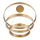 GloboStar® VENOM TRIO 61190 Κρεμαστό Φωτιστικό Δαχτυλίδι-Κύκλος LED CCT 120W 14158lm 120° AC 220-240V - Εναλλαγή Φωτισμού μέσω Τηλεχειριστηρίου All In One Ψυχρό 6000K+Φυσικό 4500K+Θερμό 2700K Dimmable Φ40+60+80cm - Χρυσό Βούρτσας - 3 Years Warranty GloboStar® VENOM TRIO 61190 Κρεμαστό Φωτιστικό Δαχτυλίδι-Κύκλος LED CCT 120W 14158lm 120° AC 220-240V - Εναλλαγή Φωτισμού μέσω Τηλεχειριστηρίου All In One Ψυχρό 6000K+Φυσικό 4500K+Θερμό 2700K Dimmable Φ40+60+80cm - Χρυσό Βούρτσας - 3 Years Warranty