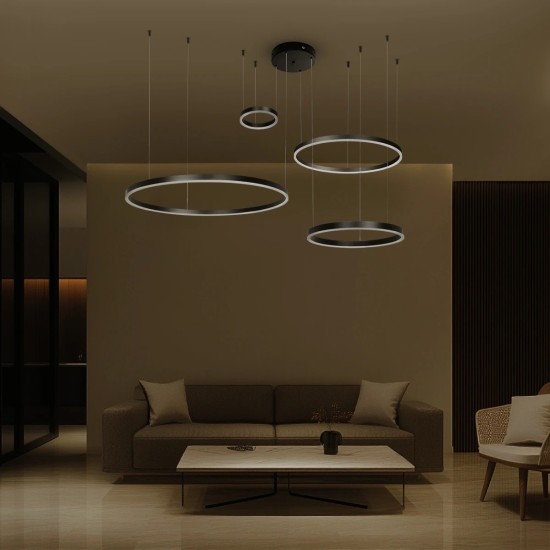 kelvo® VENOM 61191 Μοντέρνο Κρεμαστό Φωτιστικό Οροφής LED 150W 17659lm 120° AC 220-240V IP20 Ρυθμιζόμενο Λευκό CCT με Χειριστήριο από 2700K έως 6000K Dimmable - Lumileds SMD Chip - Μαύρο Ματ - Μ150 x Π90 x Υ60cm - 3 Χρόνια Εγγύηση kelvo® VENOM 61191 Μοντέρνο Κρεμαστό Φωτιστικό Οροφής LED 150W 17659lm 120° AC 220-240V IP20 Ρυθμιζόμενο Λευκό CCT με Χειριστήριο από 2700K έως 6000K Dimmable - Lumileds SMD Chip - Μαύρο Ματ - Μ150 x Π90 x Υ60cm - 3 Χρόνια Εγγύηση