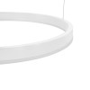 kelvo® VENOM 61192 Μοντέρνο Κρεμαστό Φωτιστικό Οροφής LED 150W 17659lm 120° AC 220-240V IP20 Ρυθμιζόμενο Λευκό CCT με Χειριστήριο από 2700K έως 6000K Dimmable - Lumileds SMD Chip - Λευκό Ματ - Μ150 x Π90 x Υ60cm - 3 Χρόνια Εγγύηση