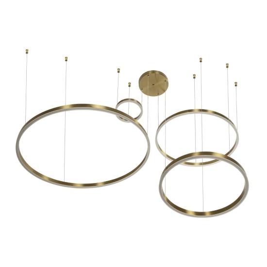kelvo® VENOM 61193 Μοντέρνο Κρεμαστό Φωτιστικό Οροφής LED 150W 17659lm 120° AC 220-240V IP20 Ρυθμιζόμενο Λευκό CCT με Χειριστήριο από 2700K έως 6000K Dimmable - Lumileds SMD Chip - Χρυσό Βούρτσας - Μ150 x Π90 x Υ60cm - 3 Χρόνια Εγγύηση kelvo® VENOM 61193 Μοντέρνο Κρεμαστό Φωτιστικό Οροφής LED 150W 17659lm 120° AC 220-240V IP20 Ρυθμιζόμενο Λευκό CCT με Χειριστήριο από 2700K έως 6000K Dimmable - Lumileds SMD Chip - Χρυσό Βούρτσας - Μ150 x Π90 x Υ60cm - 3 Χρόνια Εγγύηση