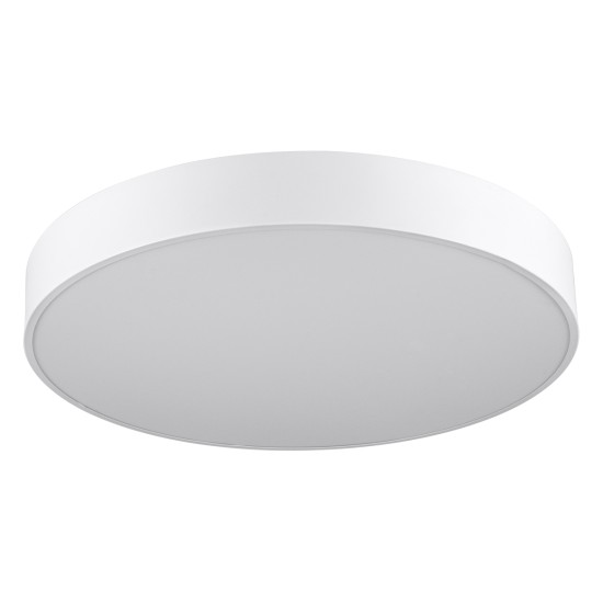 GloboStar® BURTON 61203-P Κρεμαστή Πλαφονιέρα Οροφής LED CCT 75W 8625lm 120° AC 220-240V - Εναλλαγή Φωτισμού μέσω Τηλεχειριστηρίου All In One Ψυχρό 6000k+Φυσικό 4500k+Θερμό 2700k Dimmable Φ60cm - Λευκό - 3 Years Warranty