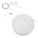GloboStar® BURTON 61203-P Κρεμαστή Πλαφονιέρα Οροφής LED CCT 75W 8625lm 120° AC 220-240V - Εναλλαγή Φωτισμού μέσω Τηλεχειριστηρίου All In One Ψυχρό 6000k+Φυσικό 4500k+Θερμό 2700k Dimmable Φ60cm - Λευκό - 3 Years Warranty
