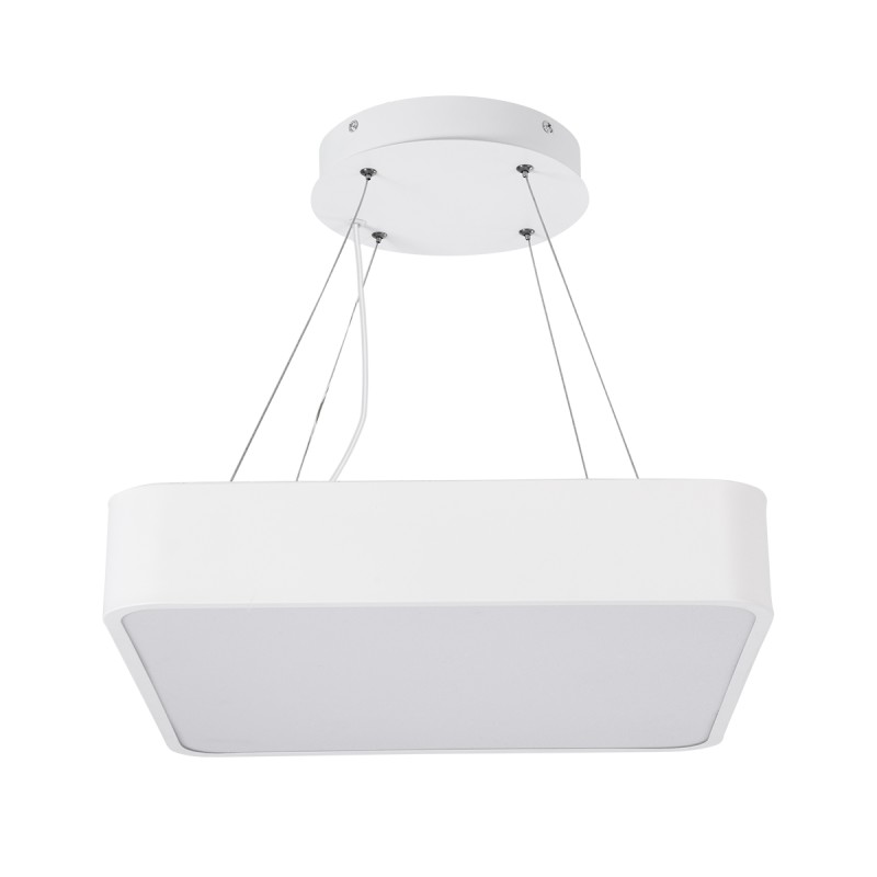 GloboStar® KAMALA 61207-S Πλαφονιέρα Οροφής LED CCT 67W 7370lm 120° AC 220-240V - Εναλλαγή Φωτισμού μέσω Τηλεχειριστηρίου All In One Ψυχρό 6000k+Φυσικό 4500k+Θερμό 2700k Dimmable Μ40 x Π40 x Υ8cm - Λευκό - 3 Years Warranty