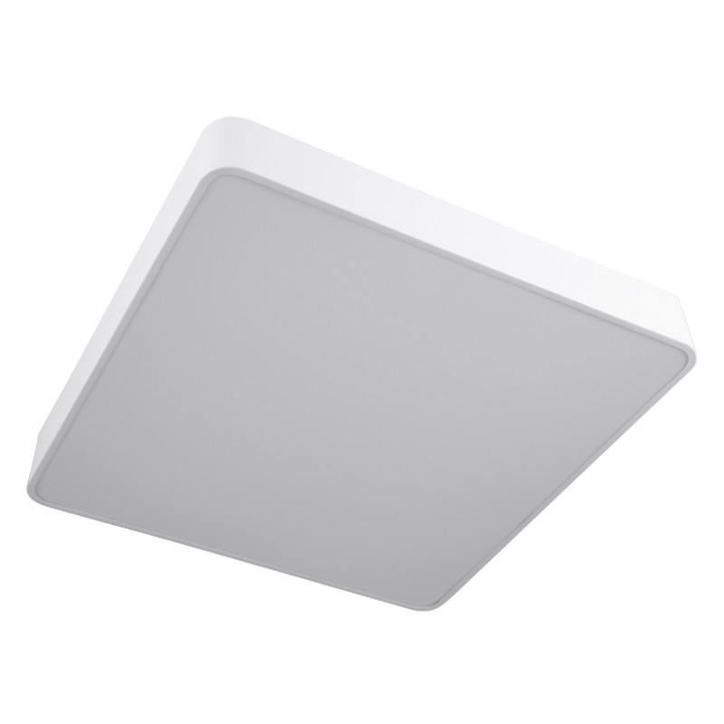 GLOBOSTAR® KAMALA 61209 Μοντέρνο Κρεμαστό Φωτιστικό Οροφής LED 75W 8625lm 120° AC 220-240V IP20 Ρυθμιζόμενο Λευκό CCT με Χειριστήριο από 2700K έως 6000K Dimmable - Lumileds SMD Chip - Λευκό Ματ - Μ60 x Π60 x Υ8cm - 3 Χρόνια Εγγύηση