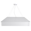 GLOBOSTAR® KAMALA 61209 Μοντέρνο Κρεμαστό Φωτιστικό Οροφής LED 75W 8625lm 120° AC 220-240V IP20 Ρυθμιζόμενο Λευκό CCT με Χειριστήριο από 2700K έως 6000K Dimmable - Lumileds SMD Chip - Λευκό Ματ - Μ60 x Π60 x Υ8cm - 3 Χρόνια Εγγύηση
