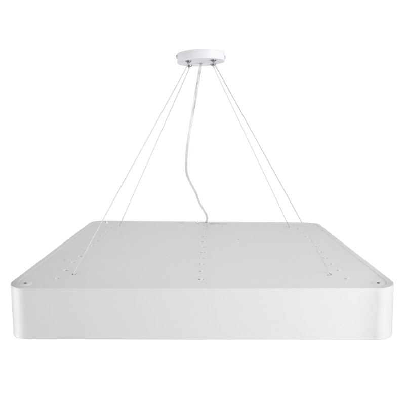 GLOBOSTAR® KAMALA 61209 Μοντέρνο Κρεμαστό Φωτιστικό Οροφής LED 75W 8625lm 120° AC 220-240V IP20 Ρυθμιζόμενο Λευκό CCT με Χειριστήριο από 2700K έως 6000K Dimmable - Lumileds SMD Chip - Λευκό Ματ - Μ60 x Π60 x Υ8cm - 3 Χρόνια Εγγύηση