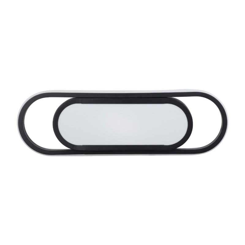 GloboStar® IGOR 61216 Φωτιστικό Οροφής Linear Design LED CCT 24W 2880lm 210° AC 220-240V - Εναλλαγή Φωτισμού μέσω Διακόπτη On/Off All In One Ψυχρό 6000k+Φυσικό 4500k+Θερμό 2700k Μ41 x Π13 x Υ4.5cm - Μαύρο - 3 Years Warranty