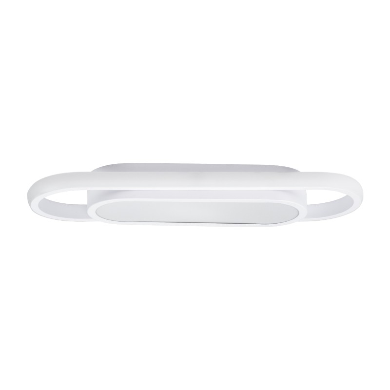 GloboStar® IGOR 61217 Φωτιστικό Οροφής Linear Design LED CCT 24W 2880lm 210° AC 220-240V - Εναλλαγή Φωτισμού μέσω Διακόπτη On/Off All In One Ψυχρό 6000k+Φυσικό 4500k+Θερμό 2700k Μ41 x Π13 x Υ4.5cm - Λευκό - 3 Years Warranty