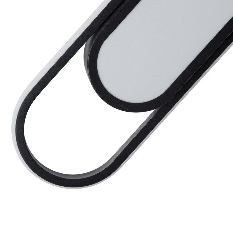 GloboStar® IGOR 61218 Φωτιστικό Οροφής Linear Design LED CCT 48W 5760lm 210° AC 220-240V - Εναλλαγή Φωτισμού μέσω Διακόπτη On/Off All In One Ψυχρό 6000k+Φυσικό 4500k+Θερμό 2700k Μ81 x Π13 x Υ4.5cm - Μαύρο - 3 Years Warranty