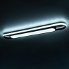 GloboStar® IGOR 61218 Φωτιστικό Οροφής Linear Design LED CCT 48W 5760lm 210° AC 220-240V - Εναλλαγή Φωτισμού μέσω Διακόπτη On/Off All In One Ψυχρό 6000k+Φυσικό 4500k+Θερμό 2700k Μ81 x Π13 x Υ4.5cm - Μαύρο - 3 Years Warranty