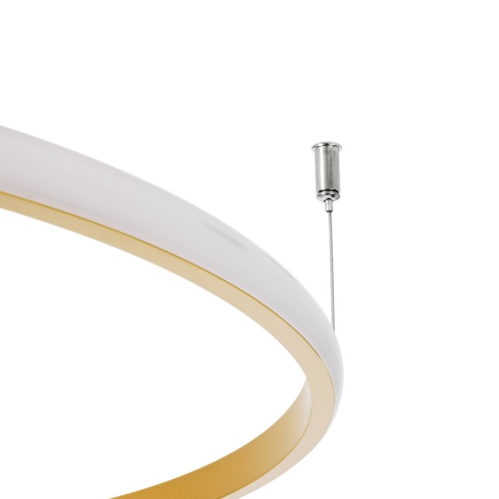GloboStar® VERONA 61225 Φωτιστικό Οροφής Δαχτυλίδι-Κύκλος LED CCT 36W 4032lm 360° AC 220-240V - Εναλλαγή Φωτισμού μέσω Διακόπτη On/Off All In One Ψυχρό 6000k+Φυσικό 4500k+Θερμό 2700K Φ60 x Υ23cm - Χρυσό Βούρτσας - 3 Χρόνια Εγγύηση GloboStar® VERONA 61225 Φωτιστικό Οροφής Δαχτυλίδι-Κύκλος LED CCT 36W 4032lm 360° AC 220-240V - Εναλλαγή Φωτισμού μέσω Διακόπτη On/Off All In One Ψυχρό 6000k+Φυσικό 4500k+Θερμό 2700K Φ60 x Υ23cm - Χρυσό Βούρτσας - 3 Χρόνια Εγγύηση