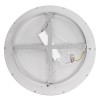 GLOBOSTAR® SALEM 61234 Μοντέρνο Φωτιστικό Οροφής LED 75W 8625lm 120° AC 220-240V IP20 Ρυθμιζόμενο Λευκό CCT με Χειριστήριο από 2700K έως 6000K Dimmable - Lumileds SMD Chip - Γκρι - Μ45 x Π45 x Υ9cm - 3 Χρόνια Εγγύηση