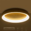 GloboStar® SALEM 61239 Πλαφονιέρα Οροφής Δαχτυλίδι-Κύκλος LED CCT 105W 12075lm 120° AC 220-240V - Εναλλαγή Φωτισμού μέσω Τηλεχειριστηρίου All In One Ψυχρό 6000k+Φυσικό 4500k+Θερμό 2700k Dimmable Φ60cm - Χρυσό Σαμπανιζέ - 3 Years Warranty