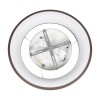GloboStar® SALEM 61244 Κρεμαστή Πλαφονιέρα Οροφής Δαχτυλίδι-Κύκλος LED CCT 75W 8625lm 120° AC 220-240V - Εναλλαγή Φωτισμού μέσω Τηλεχειριστηρίου All In One Ψυχρό 6000k+Φυσικό 4500k+Θερμό 2700k Dimmable Φ45cm - Καφέ Χάλκινο - 3 Years Warranty