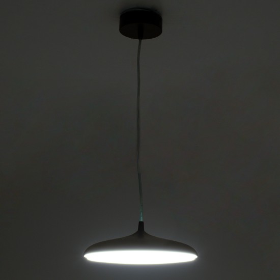 GloboStar® BARON 61252 Κρεμαστή Πλαφονιέρα Οροφής LED CCT 12W 1440lm 120° AC 220-240V - Εναλλαγή Φωτισμού μέσω Διακόπτη On/Off All In One Ψυχρό 6000k+Φυσικό 4500k+Θερμό 2700k Φ25 x Υ8cm - Λευκό - 3 Years Warranty GloboStar® BARON 61252 Κρεμαστή Πλαφονιέρα Οροφής LED CCT 12W 1440lm 120° AC 220-240V - Εναλλαγή Φωτισμού μέσω Διακόπτη On/Off All In One Ψυχρό 6000k+Φυσικό 4500k+Θερμό 2700k Φ25 x Υ8cm - Λευκό - 3 Years Warranty