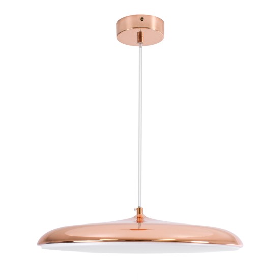 GloboStar® BARON 61256 Κρεμαστή Πλαφονιέρα Οροφής LED CCT 24W 2880lm 120° AC 220-240V - Εναλλαγή Φωτισμού μέσω Διακόπτη On/Off All In One Ψυχρό 6000k+Φυσικό 4500k+Θερμό 2700k Φ40 x Υ10cm - Χάλκινο Πλατίνα - 3 Years Warranty GloboStar® BARON 61256 Κρεμαστή Πλαφονιέρα Οροφής LED CCT 24W 2880lm 120° AC 220-240V - Εναλλαγή Φωτισμού μέσω Διακόπτη On/Off All In One Ψυχρό 6000k+Φυσικό 4500k+Θερμό 2700k Φ40 x Υ10cm - Χάλκινο Πλατίνα - 3 Years Warranty