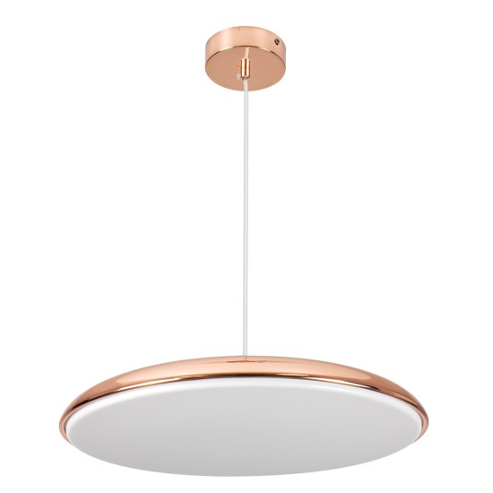 GloboStar® BARON 61256 Κρεμαστή Πλαφονιέρα Οροφής LED CCT 24W 2880lm 120° AC 220-240V - Εναλλαγή Φωτισμού μέσω Διακόπτη On/Off All In One Ψυχρό 6000k+Φυσικό 4500k+Θερμό 2700k Φ40 x Υ10cm - Χάλκινο Πλατίνα - 3 Years Warranty GloboStar® BARON 61256 Κρεμαστή Πλαφονιέρα Οροφής LED CCT 24W 2880lm 120° AC 220-240V - Εναλλαγή Φωτισμού μέσω Διακόπτη On/Off All In One Ψυχρό 6000k+Φυσικό 4500k+Θερμό 2700k Φ40 x Υ10cm - Χάλκινο Πλατίνα - 3 Years Warranty