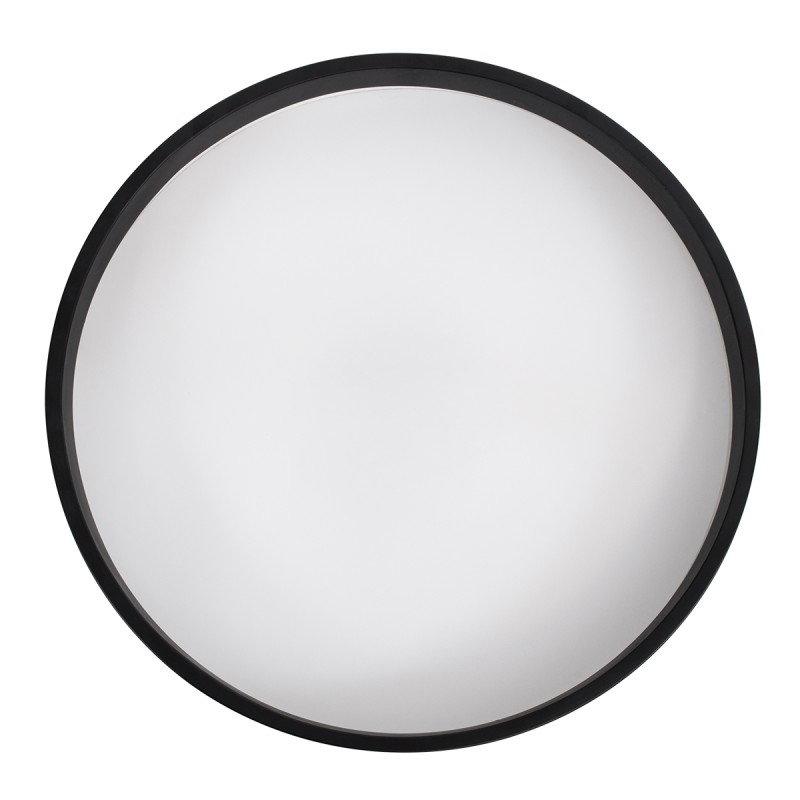 GloboStar® NARNIA 61257 Πλαφονιέρα Οροφής LED CCT 75W 8625lm 120° AC 220-240V - Εναλλαγή Φωτισμού μέσω Τηλεχειριστηρίου All In One Ψυχρό 6000k+Φυσικό 4500k+Θερμό 2700k Dimmable Φ45 x Υ8cm - Μαύρο - 3 Years Warranty