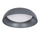 GloboStar® ANATOLIA 61262 Πλαφονιέρα Οροφής LED CCT 60W 6900lm 120° AC 220-240V - Εναλλαγή Φωτισμού μέσω Τηλεχειριστηρίου All In One Ψυχρό 6000k+Φυσικό 4500k+Θερμό 2700k Dimmable Φ43cm - Γκρι Ανθρακί - 3 Years Warranty