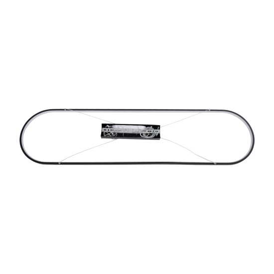 GLOBOSTAR® BOLIVAR 61271 Μοντέρνο Κρεμαστό Φωτιστικό Οροφής LED 54W 6210lm 360° AC 220-240V IP20 Ρυθμιζόμενο Λευκό CCT με Χειριστήριο από 2700K έως 6000K Dimmable - Lumileds SMD Chip - Μαύρο Ματ - Μ120 x Π30 x Υ2cm - 3 Χρόνια Εγγύηση