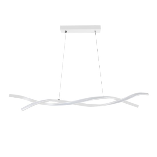 GLOBOSTAR® MORALES 61276 Μοντέρνο Κρεμαστό Φωτιστικό Οροφής LED 54W 6048lm 300° AC 220-240V IP20 Ρυθμιζόμενο Λευκό CCT με Χειριστήριο από 2700K έως 6000K Dimmable - Lumileds SMD Chip - Λευκό Ματ - Μ90 x Π14 x Υ14cm - 3 Χρόνια Εγγύηση GloboStar® MORALES 61276 Κρεμαστό Φωτιστικό Οροφής Design LED CCT 54W 6048lm 200° AC 220-240V - Εναλλαγή Φωτισμού μέσω Τηλεχειριστηρίου All In One Ψυχρό 6000k+Φυσικό 4500k+Θερμό 2700k Dimmable Μ90 x Π14 x Υ14cm - Λευκό - 3 Years Warranty